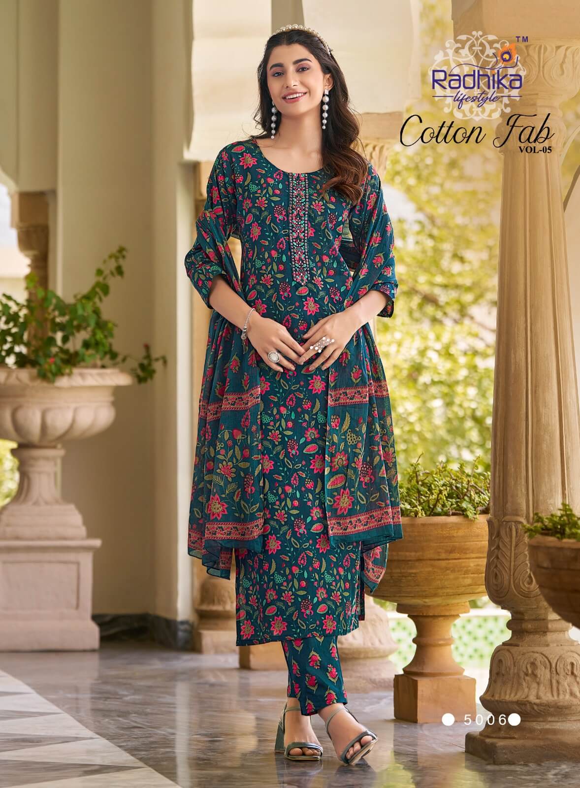Radhika Lifestyle Cotton Fab Vol 5 Cotton Salwar Catalog collection 14