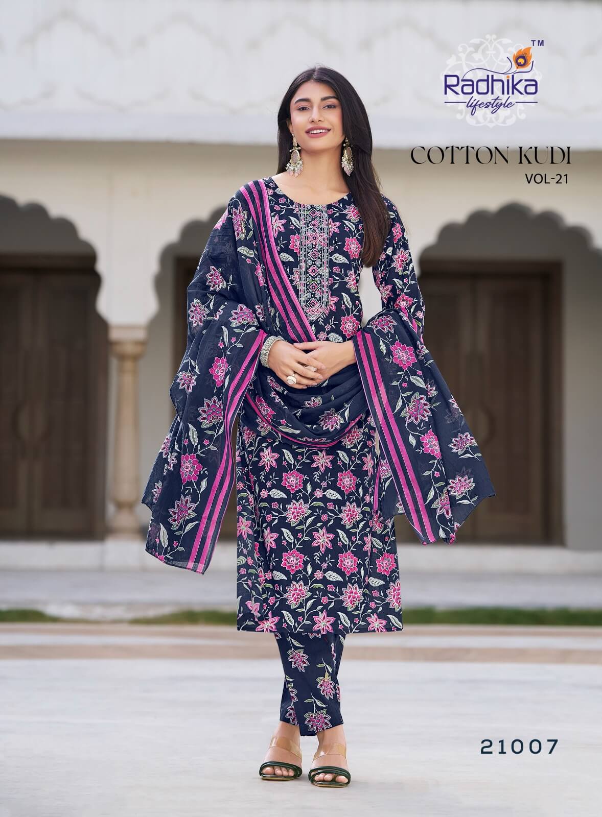 Radhika Lifestyle Cotton Kudi Vol 21 Salwar Kameez Catalog collection 8