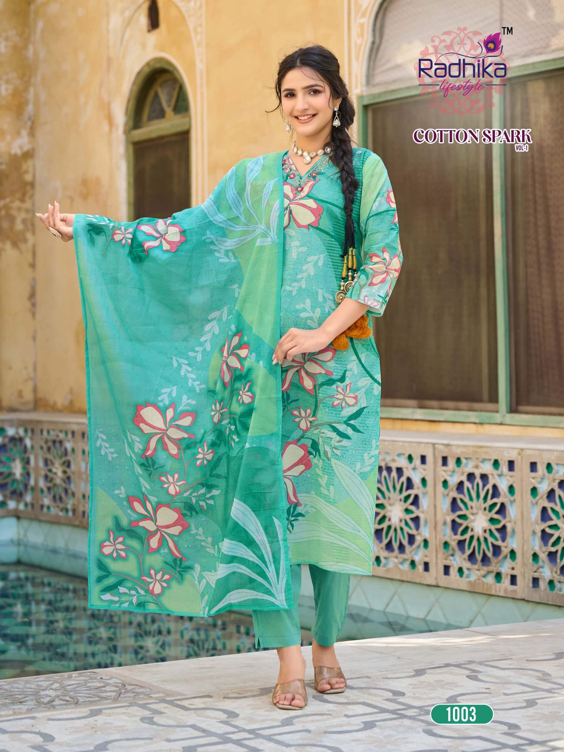 Radhika Lifestyle Cotton Spark Printed Salwar Kameez Catalog collection 7