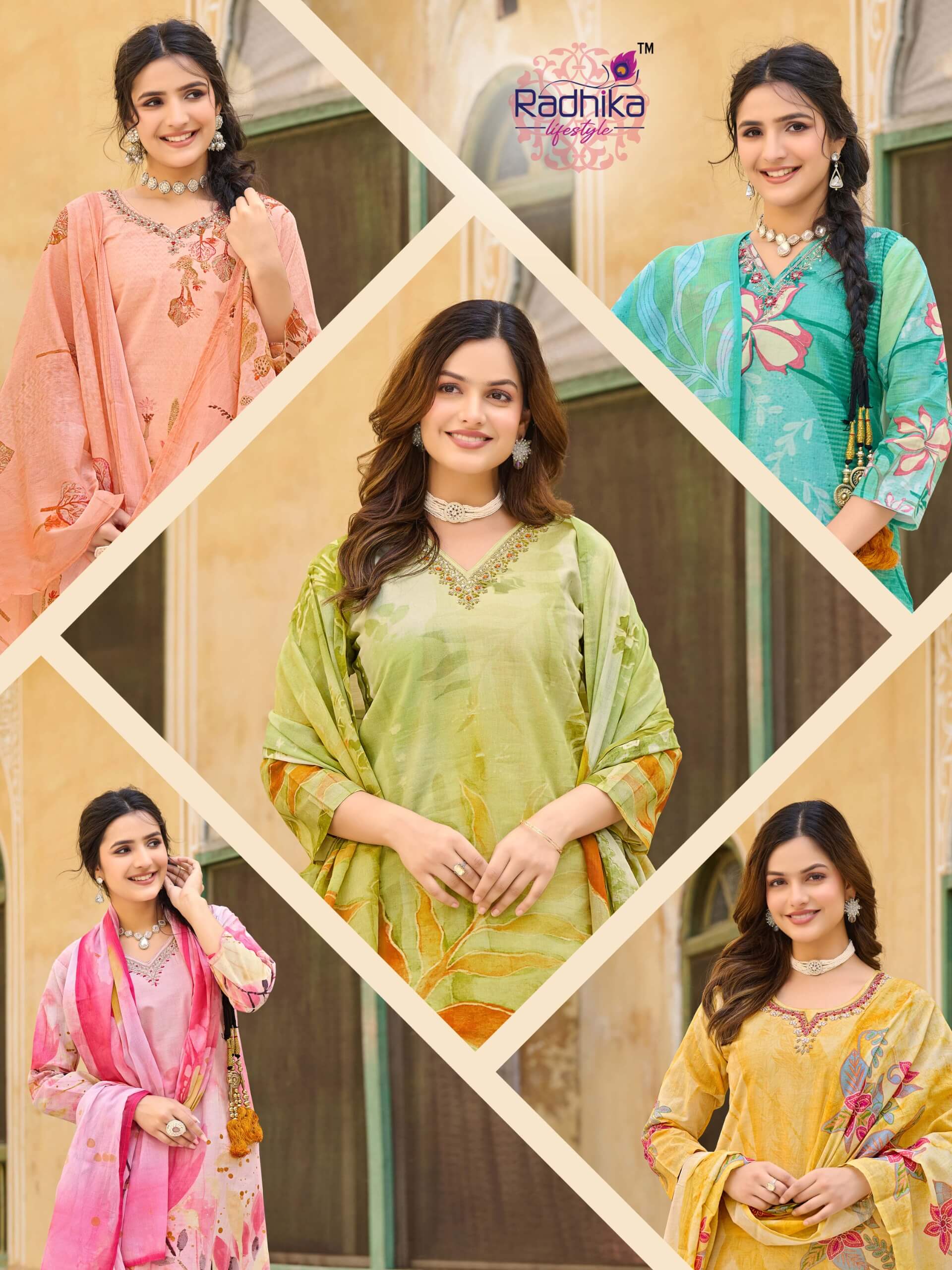 Radhika Lifestyle Cotton Spark Printed Salwar Kameez Catalog collection 10