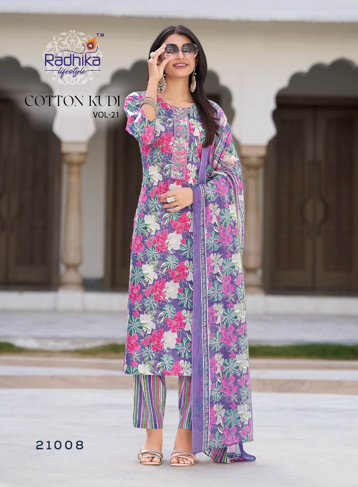 Radhika Lifestyle Cotton Kudi Vol 21 Salwar Kameez Catalog collection 7