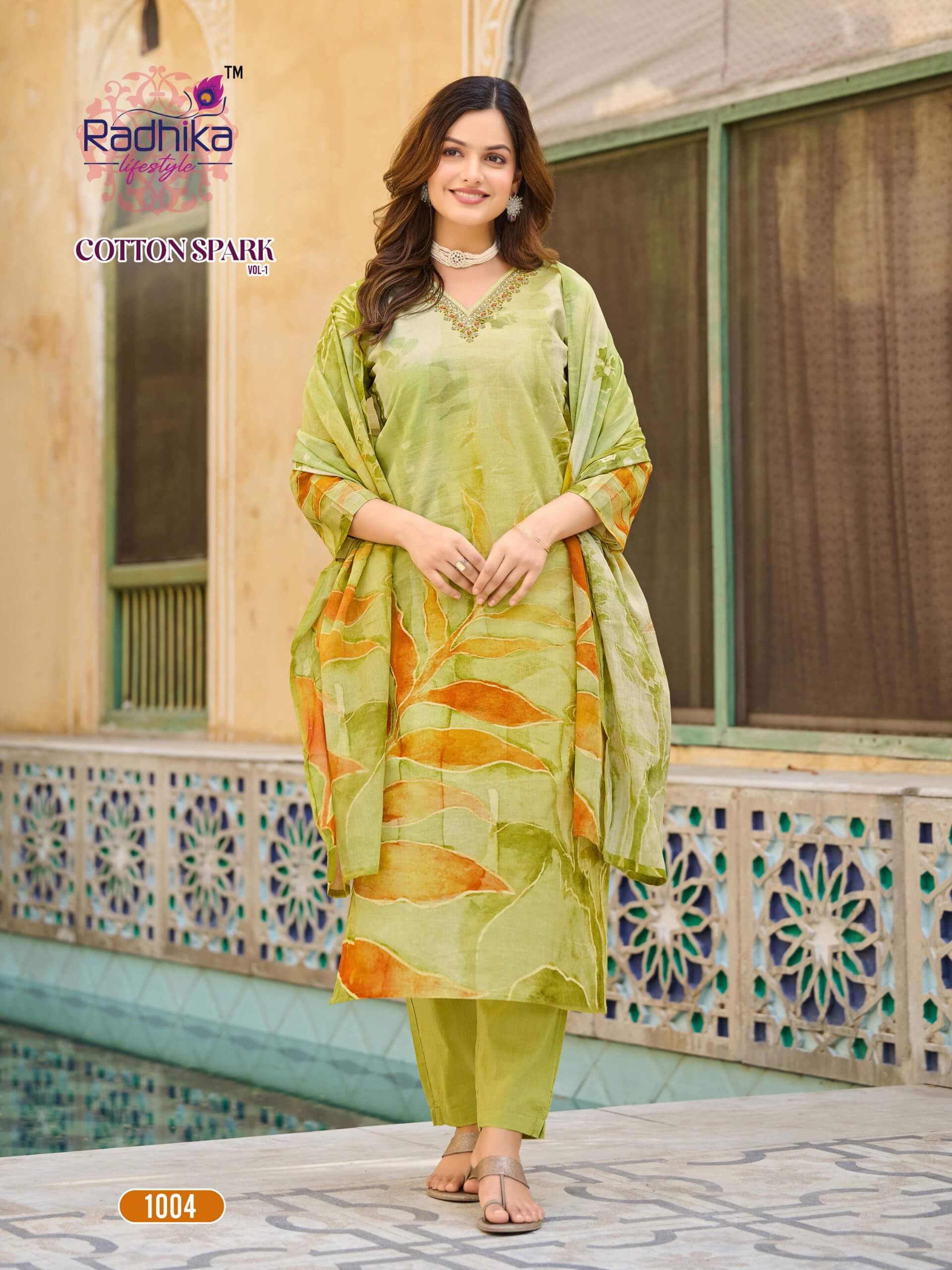 Radhika Lifestyle Cotton Spark Printed Salwar Kameez Catalog collection 6