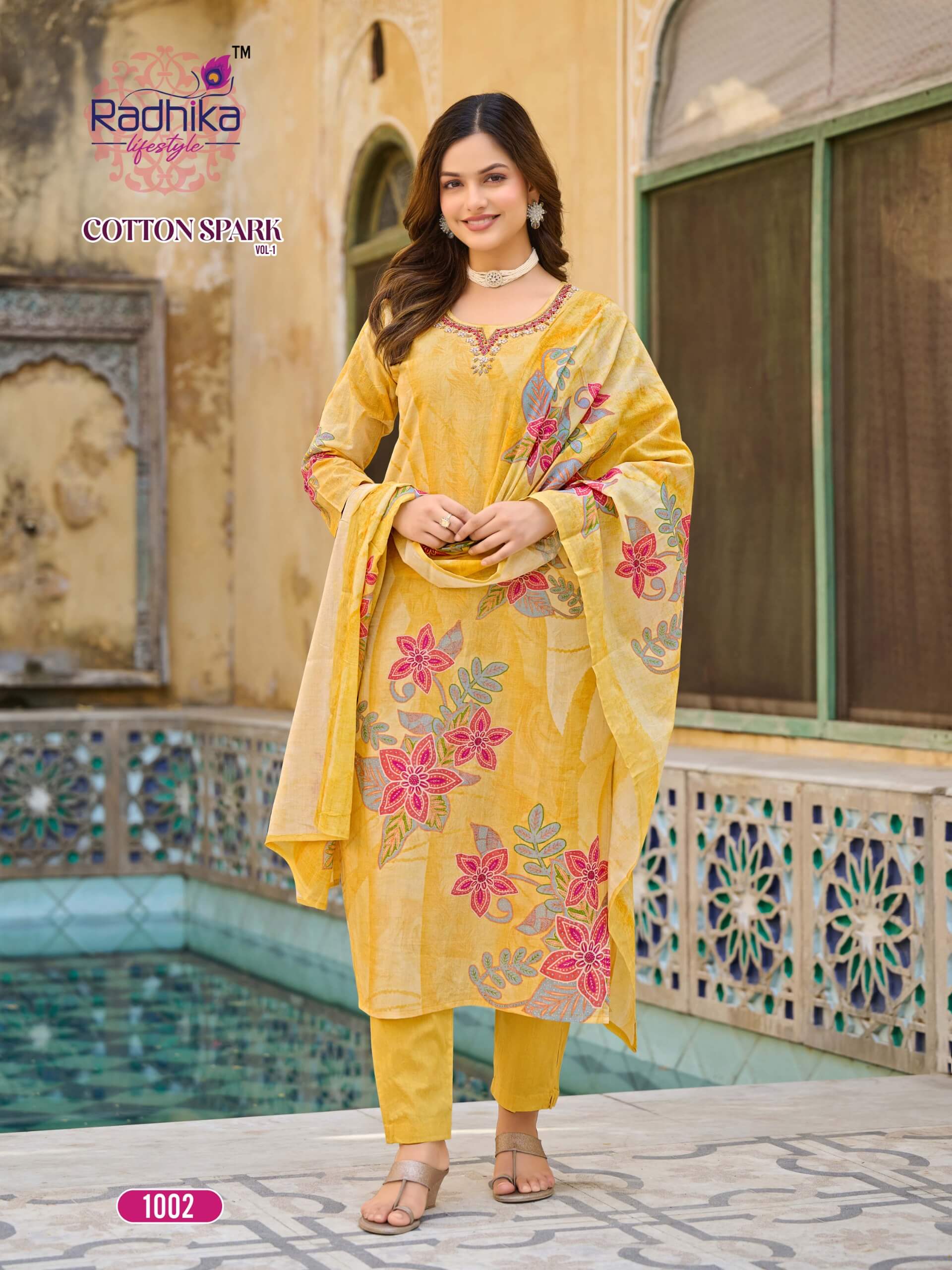 Radhika Lifestyle Cotton Spark Printed Salwar Kameez Catalog collection 8