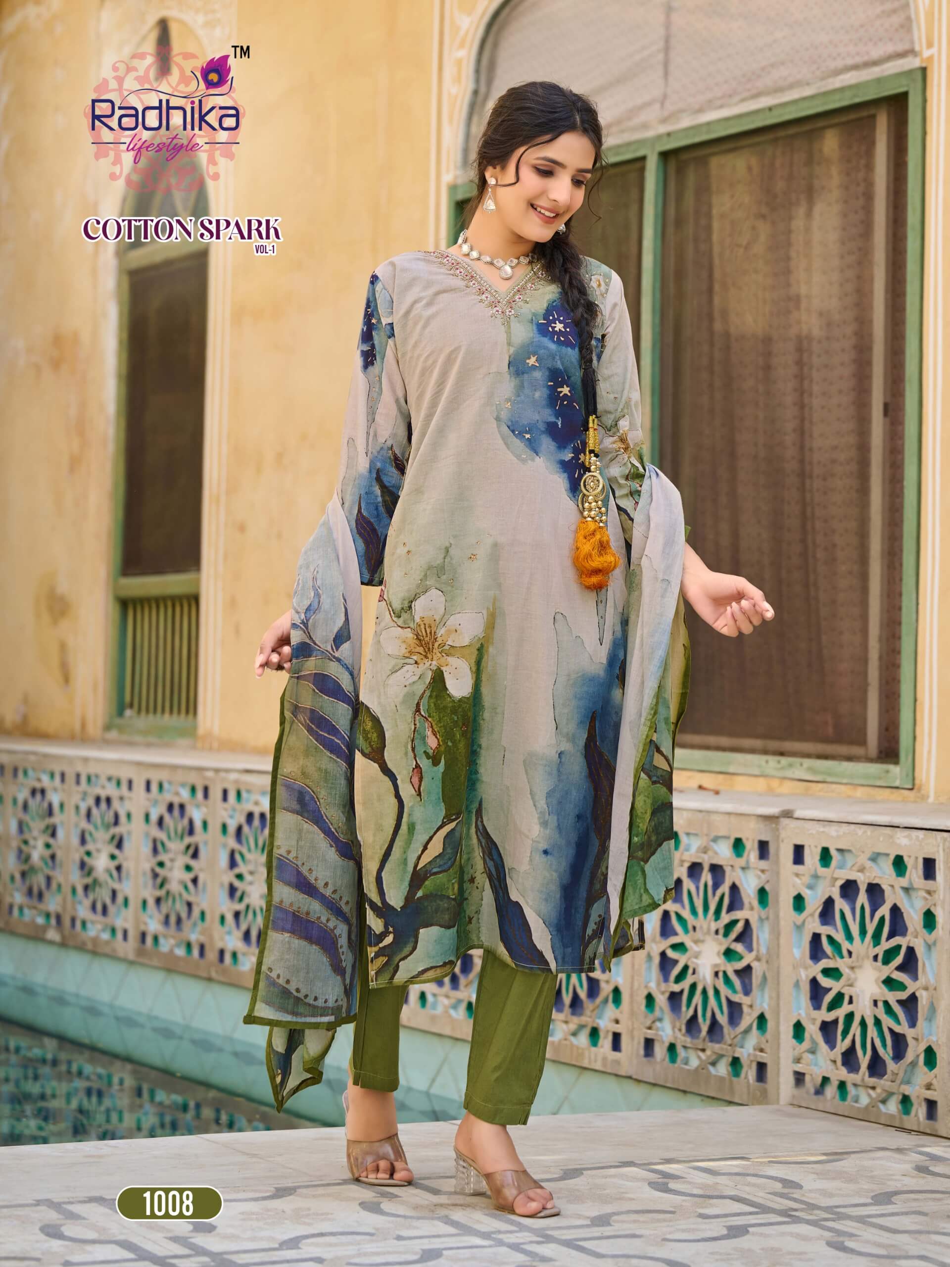 Radhika Lifestyle Cotton Spark Printed Salwar Kameez Catalog collection 2