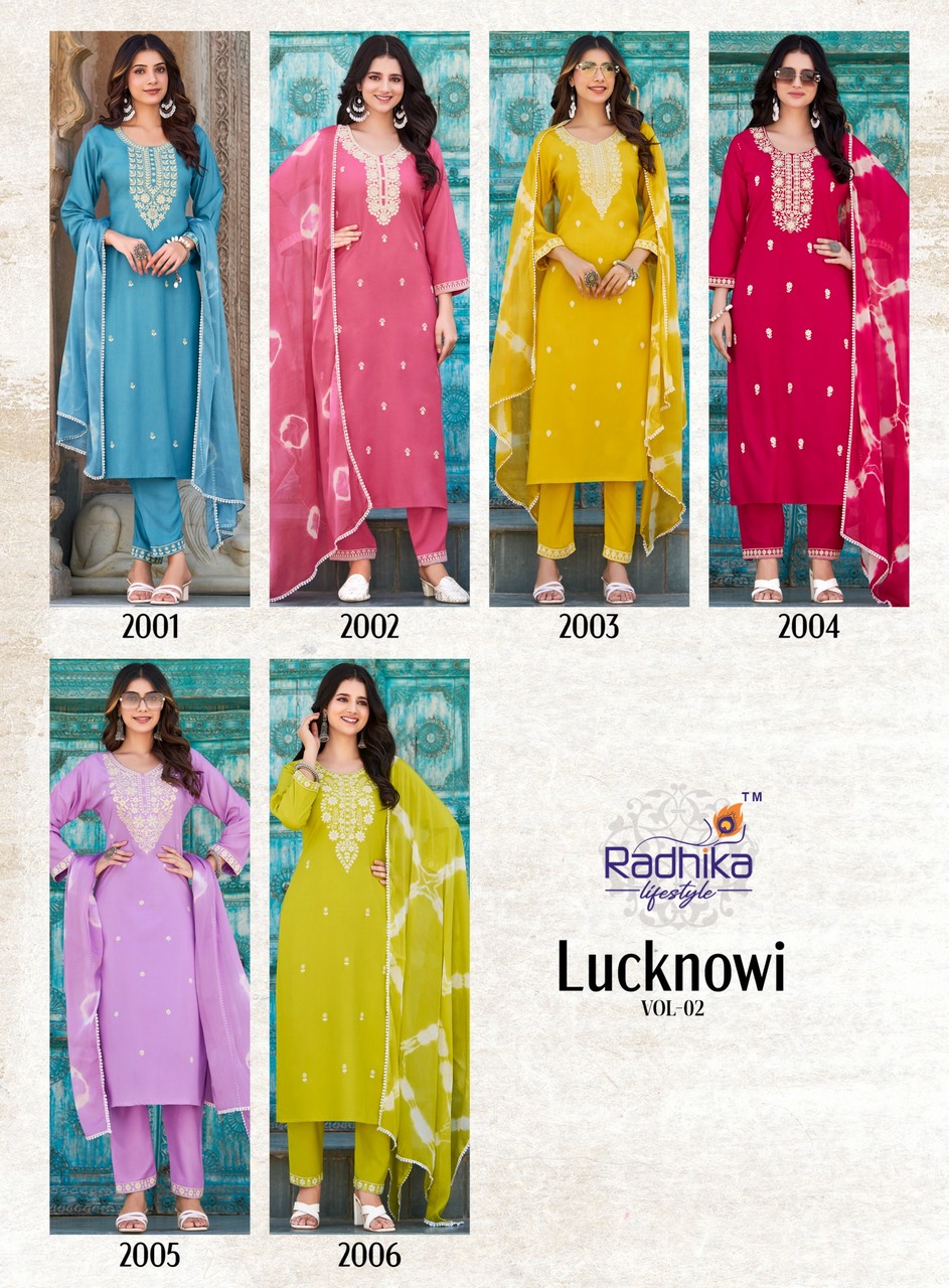Radhika Lifestyle Lucknowi Vol 2 Readymade Dress Catalog collection 1