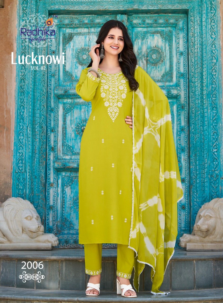 Radhika Lifestyle Lucknowi Vol 2 Readymade Dress Catalog collection 3