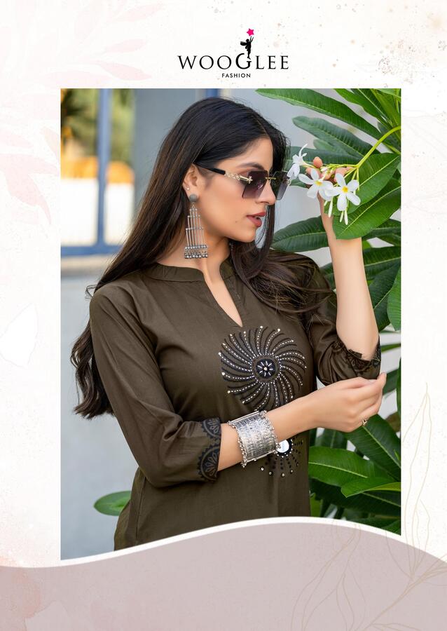Wooglee Fashion Malvika Kurtis With Bottom Catalog collection 9