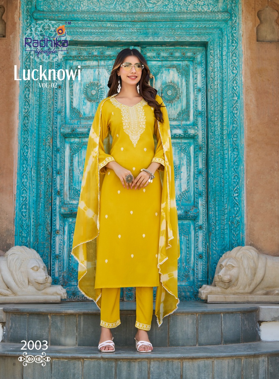 Radhika Lifestyle Lucknowi Vol 2 Readymade Dress Catalog collection 9