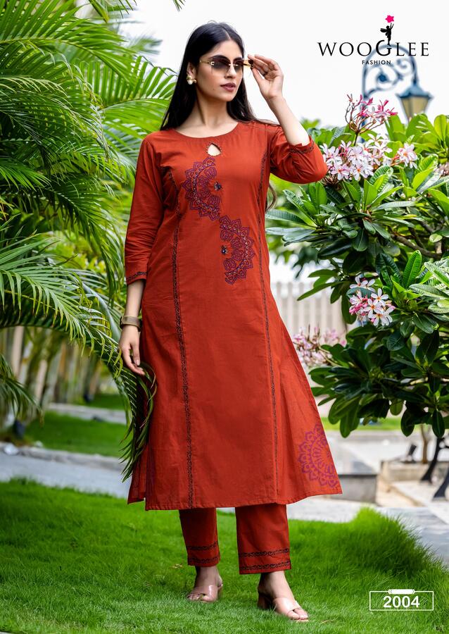 Wooglee Fashion Malvika Kurtis With Bottom Catalog collection 4