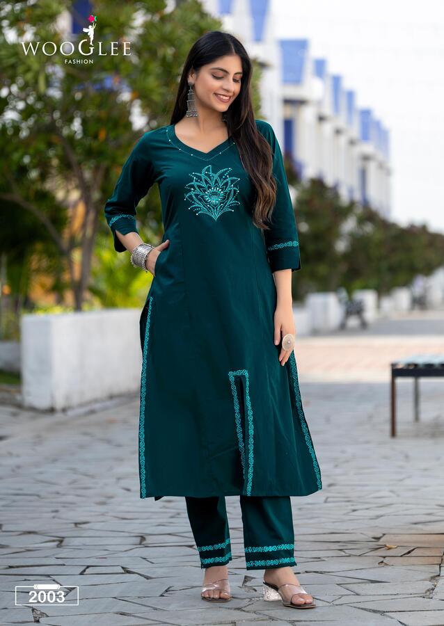 Wooglee Fashion Malvika Kurtis With Bottom Catalog collection 5