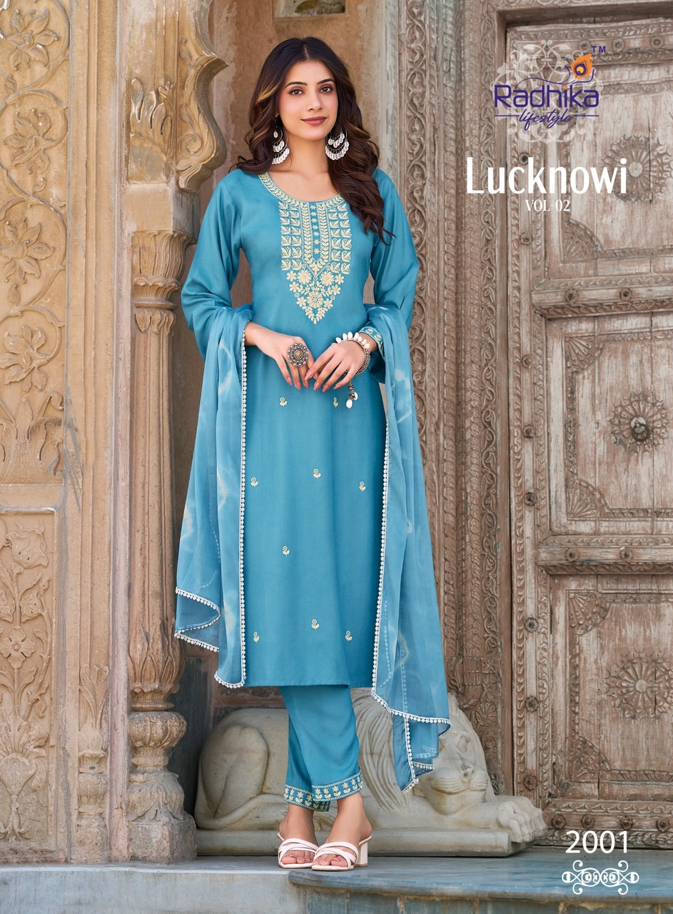 Radhika Lifestyle Lucknowi Vol 2 Readymade Dress Catalog collection 11