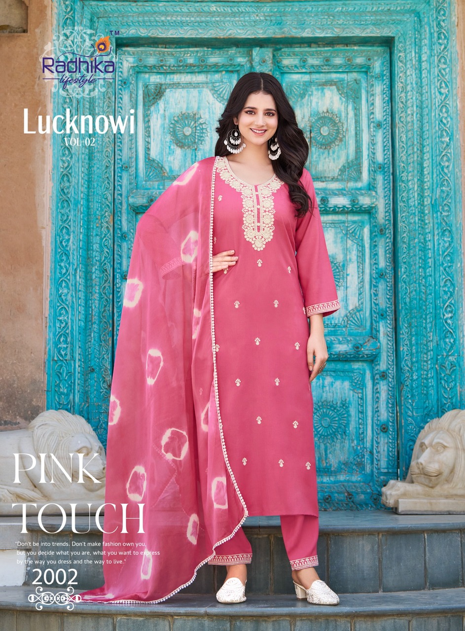 Radhika Lifestyle Lucknowi Vol 2 Readymade Dress Catalog collection 10