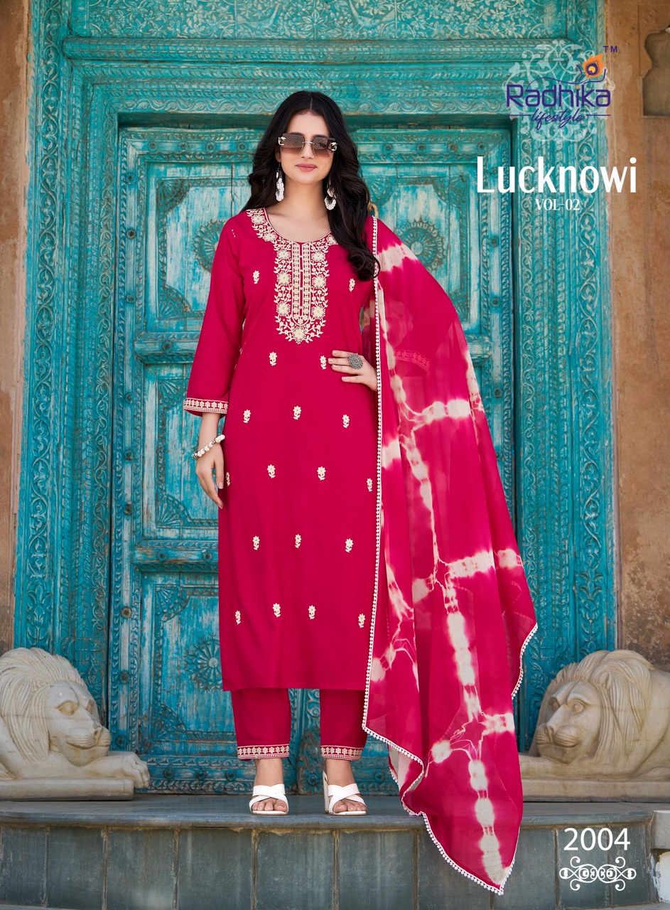 Radhika Lifestyle Lucknowi Vol 2 Readymade Dress Catalog collection 6