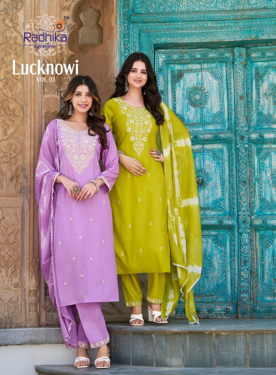 Radhika Lifestyle Lucknowi Vol 2 Readymade Dress Catalog collection 14