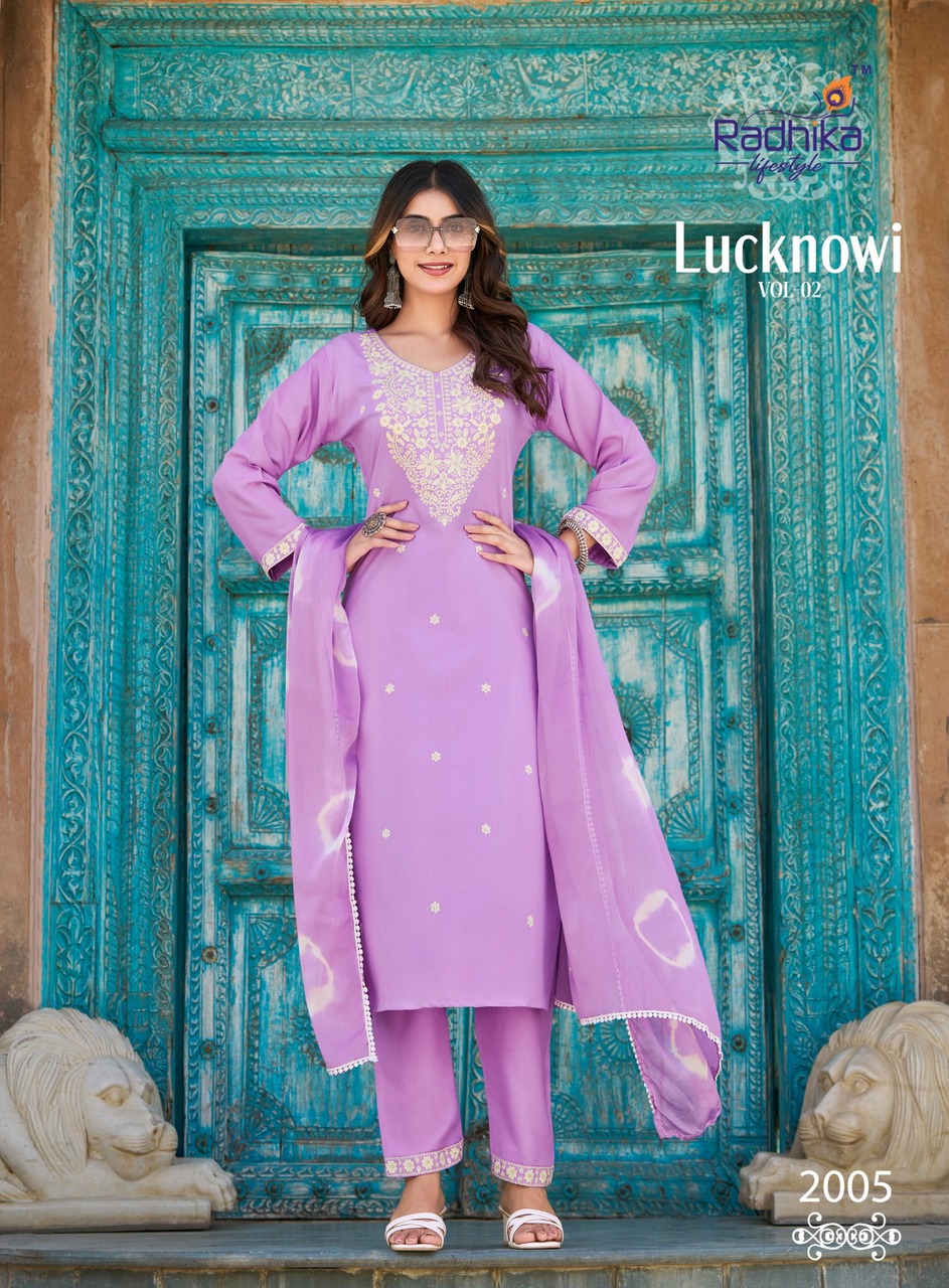 Radhika Lifestyle Lucknowi Vol 2 Readymade Dress Catalog collection 4