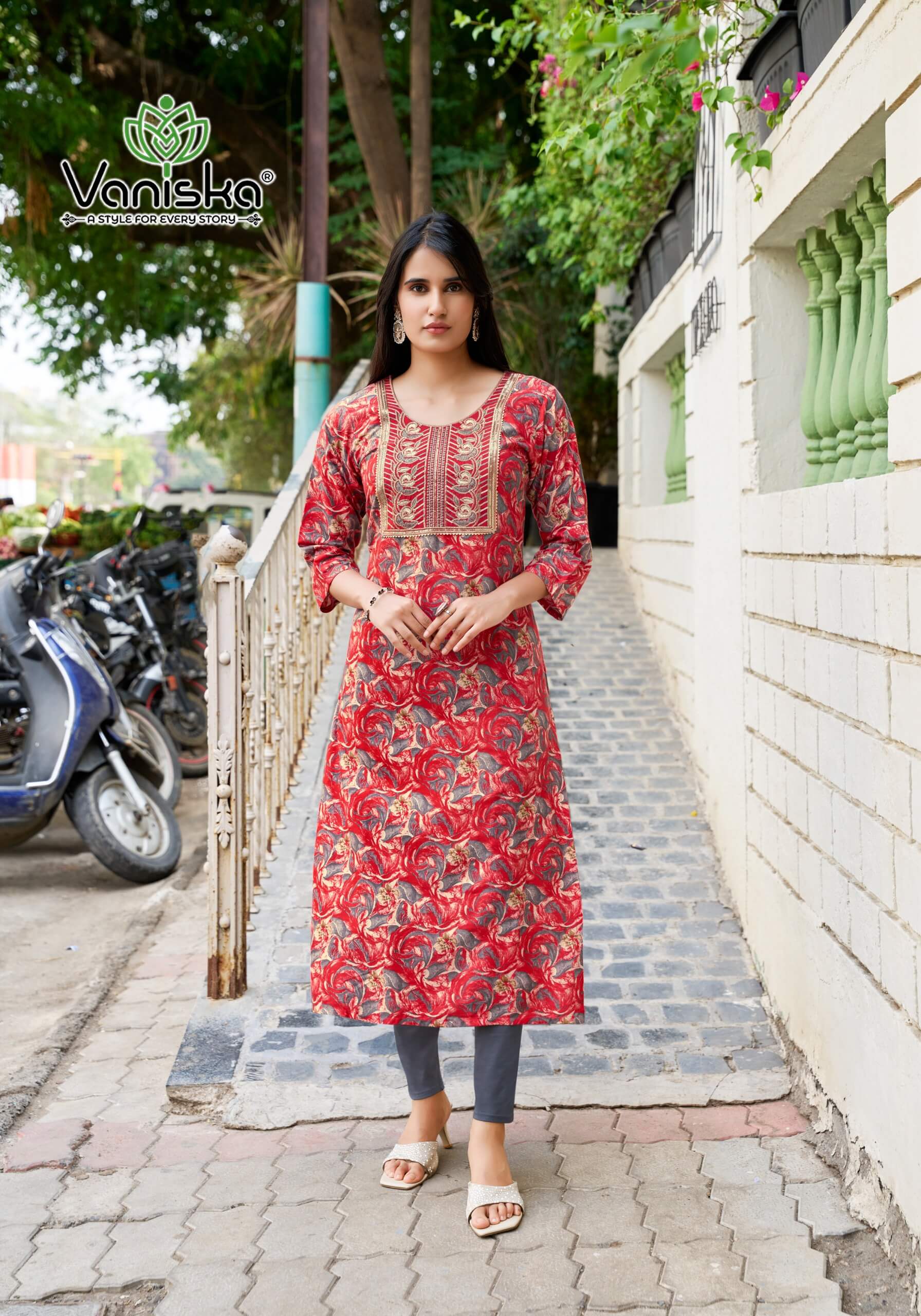 Vaniska Charming Vol 2 Rayon Kurti Catalog collection 16