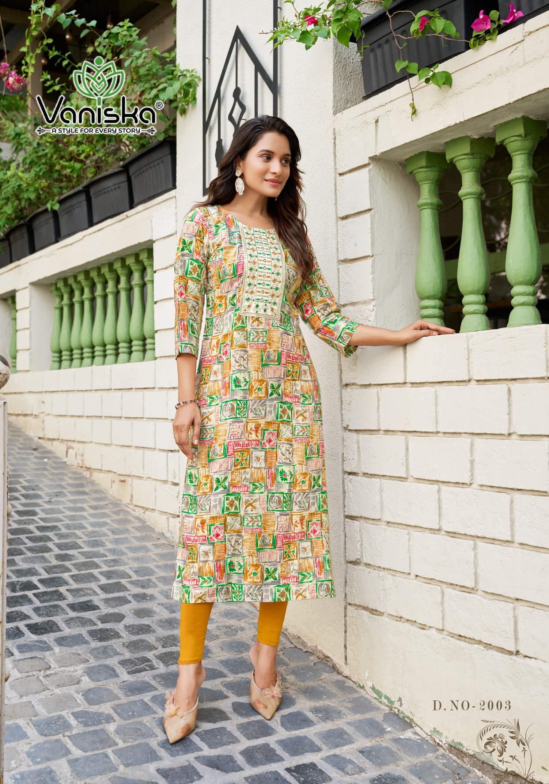 Vaniska Charming Vol 2 Rayon Kurti Catalog collection 14