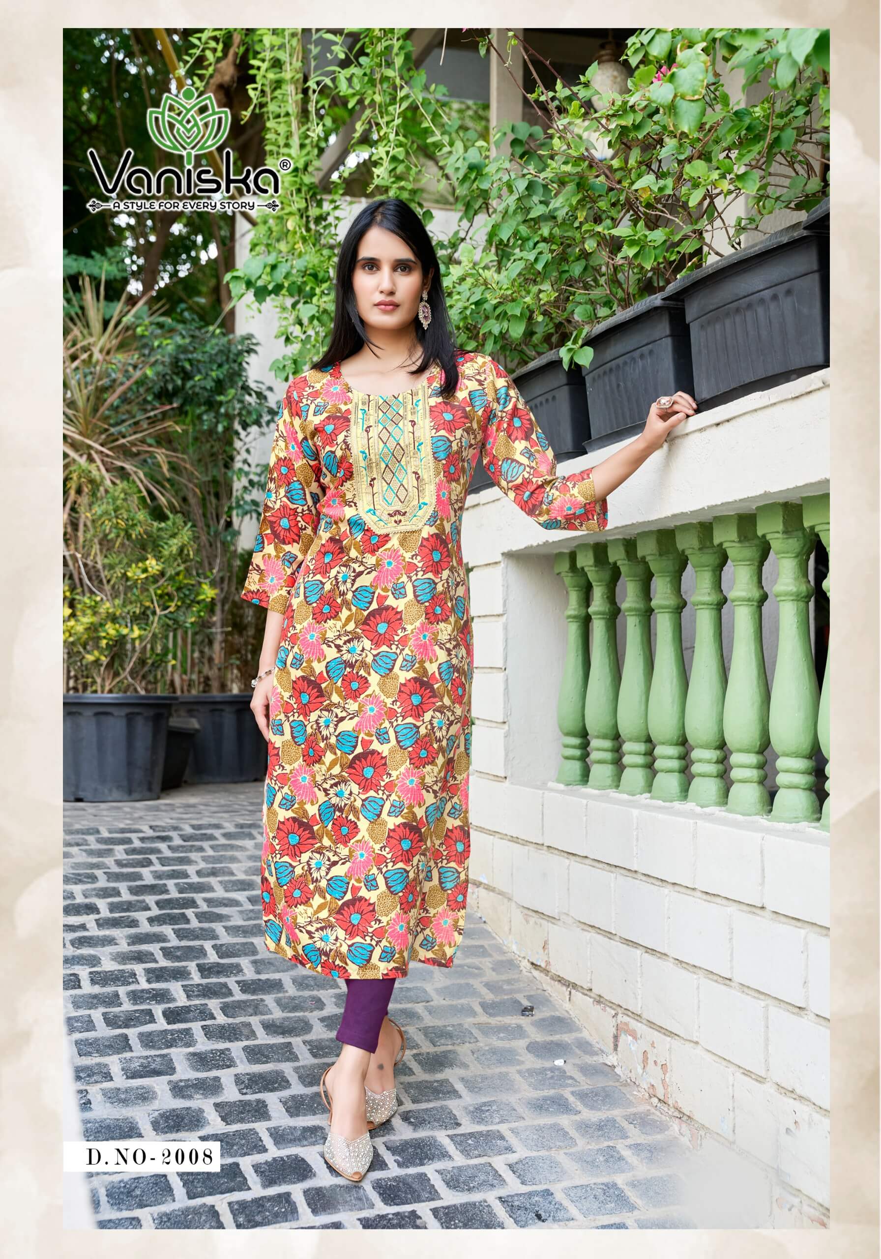 Vaniska Charming Vol 2 Rayon Kurti Catalog collection 1