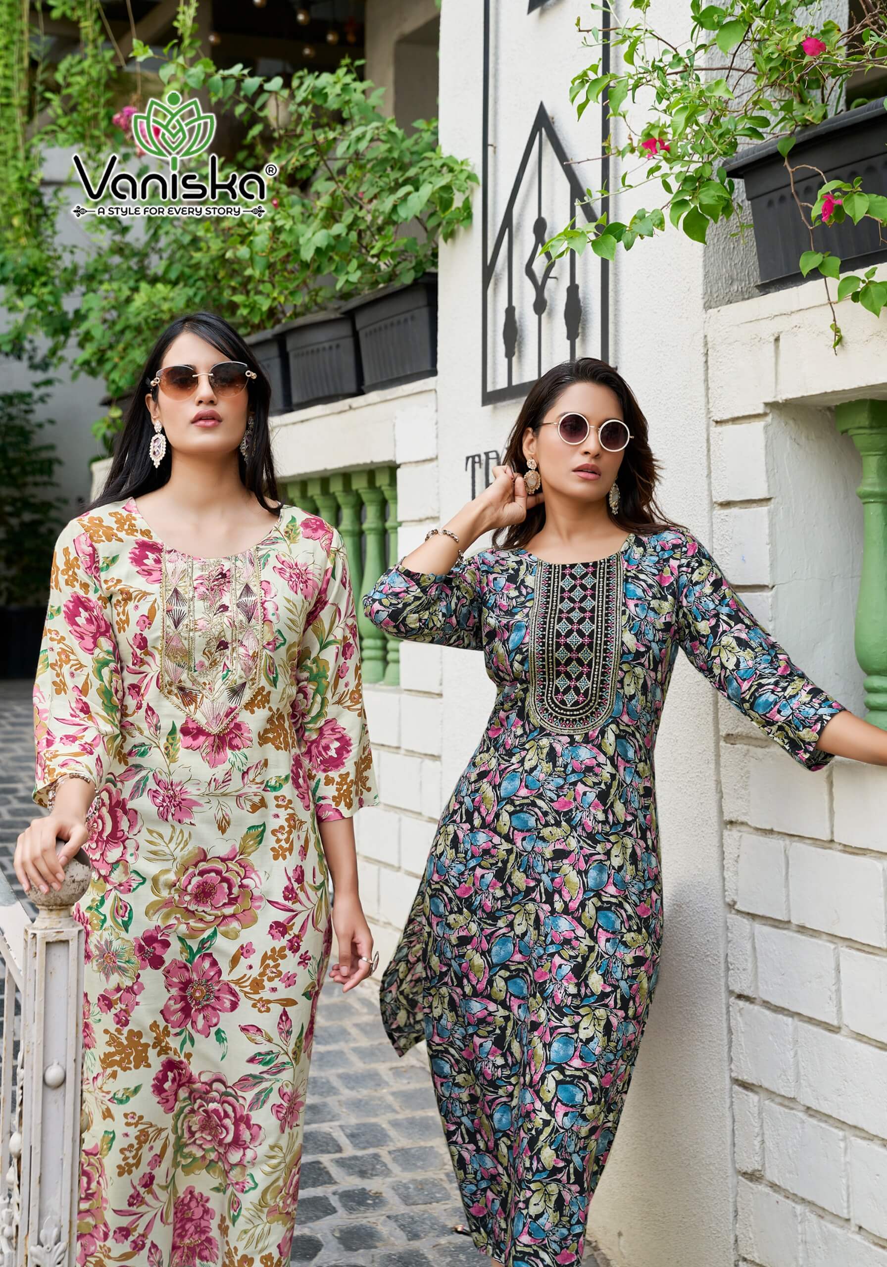 Vaniska Charming Vol 2 Rayon Kurti Catalog collection 12
