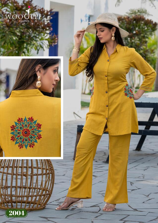 Wooglee Fashion Elina Co Ord Set Catalog at Wholeale Rate collection 2