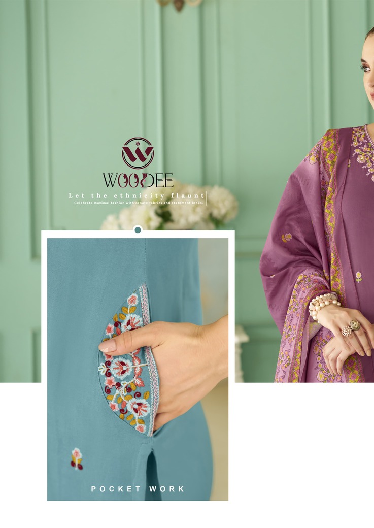 Woodee Chitra Kurti Palazzo Set With Dupatta Catalog collection 9