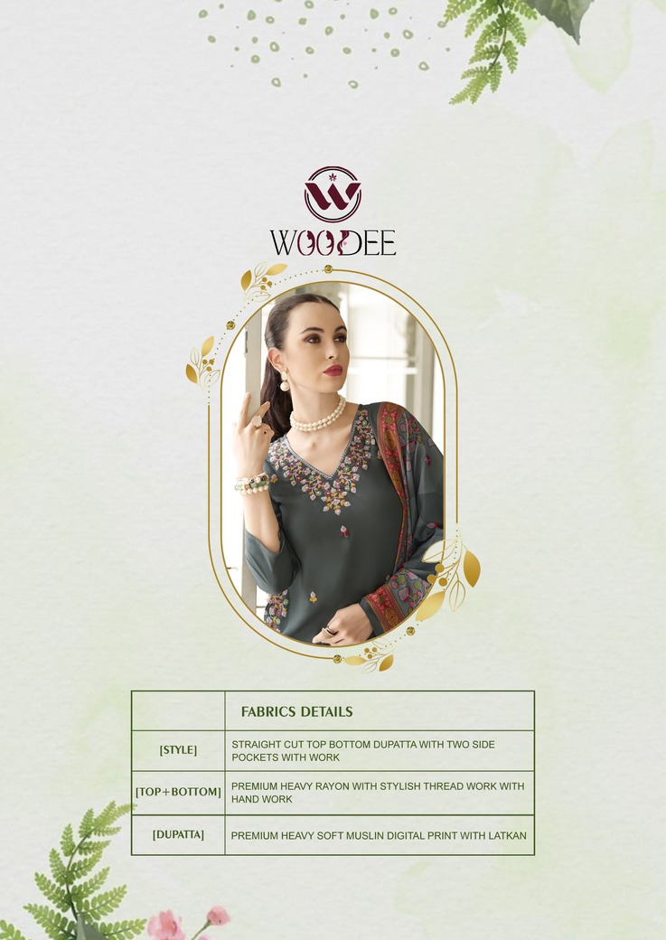 Woodee Chitra Kurti Palazzo Set With Dupatta Catalog collection 11