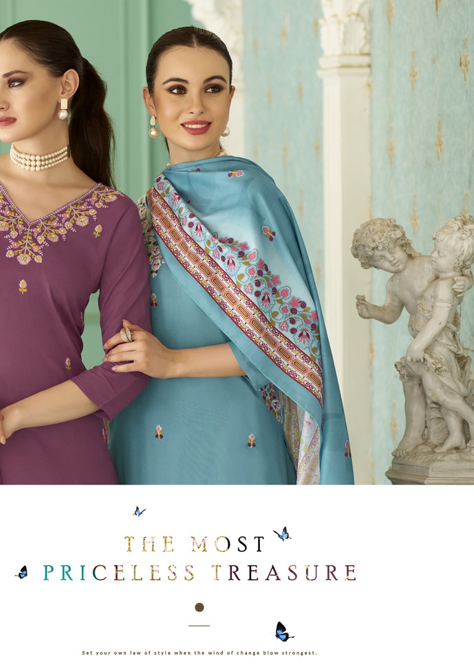 Woodee Chitra Kurti Palazzo Set With Dupatta Catalog collection 8