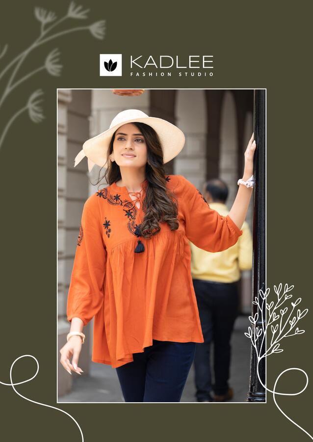 Kadlee Crystal Rayon Kurti Catalog collection 9