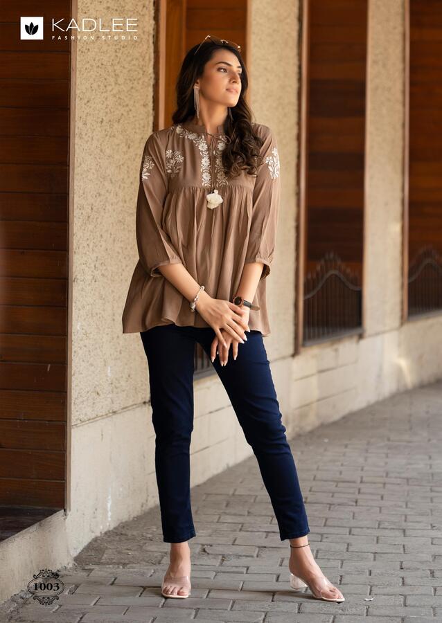 Kadlee Crystal Rayon Kurti Catalog collection 5