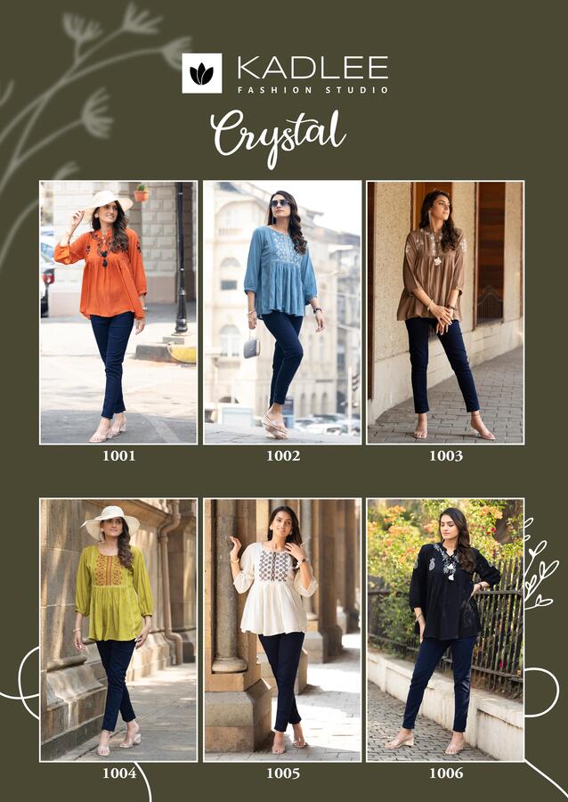 Kadlee Crystal Rayon Kurti Catalog collection 10