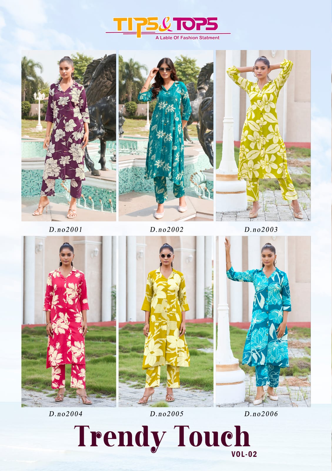 Tips And Tops Trendy Touch Vol 2 Co Ord Set Catalog collection 2