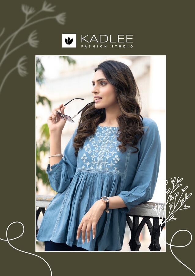 Kadlee Crystal Rayon Kurti Catalog collection 7