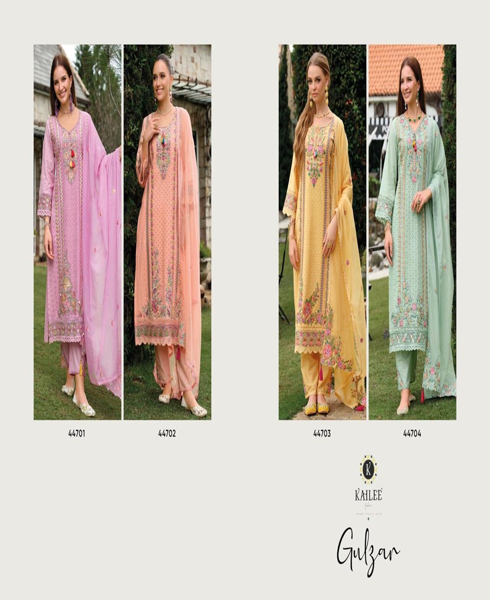 Kailee Fashion Gulzar Cotton Salwar Kameez Catalog collection 1