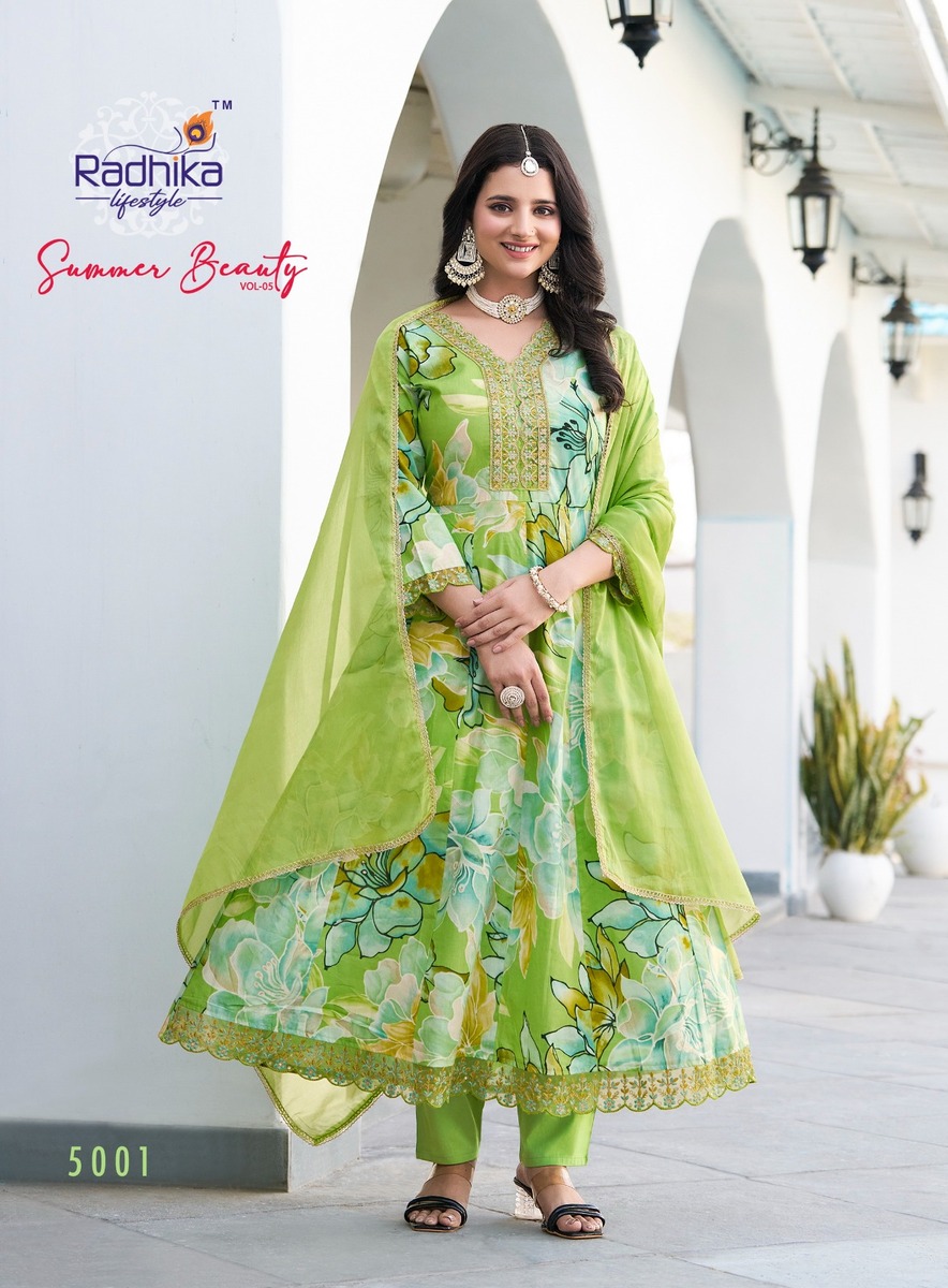 Radhika Lifestyle Summer Beauty Vol 5 Anarkali Suits Catalog collection 11