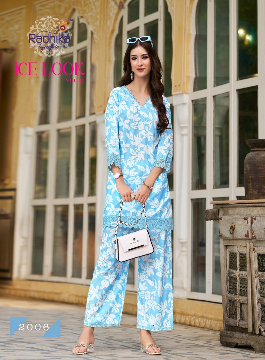 Radhika Lifestyle Ice Look Co Ord Set Catalog collection 2