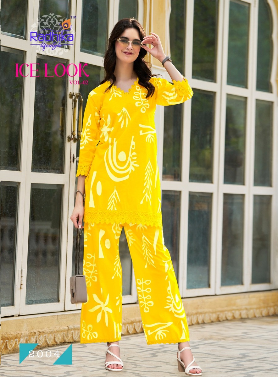 Radhika Lifestyle Ice Look Co Ord Set Catalog collection 6