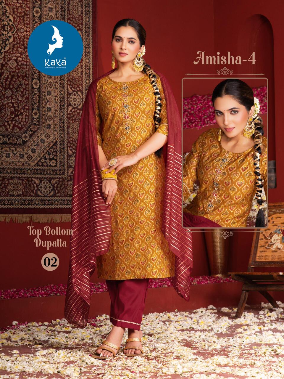 Kaya Kurti Amisha Vol 4 Printed Salwar Kameez Catalog collection 2