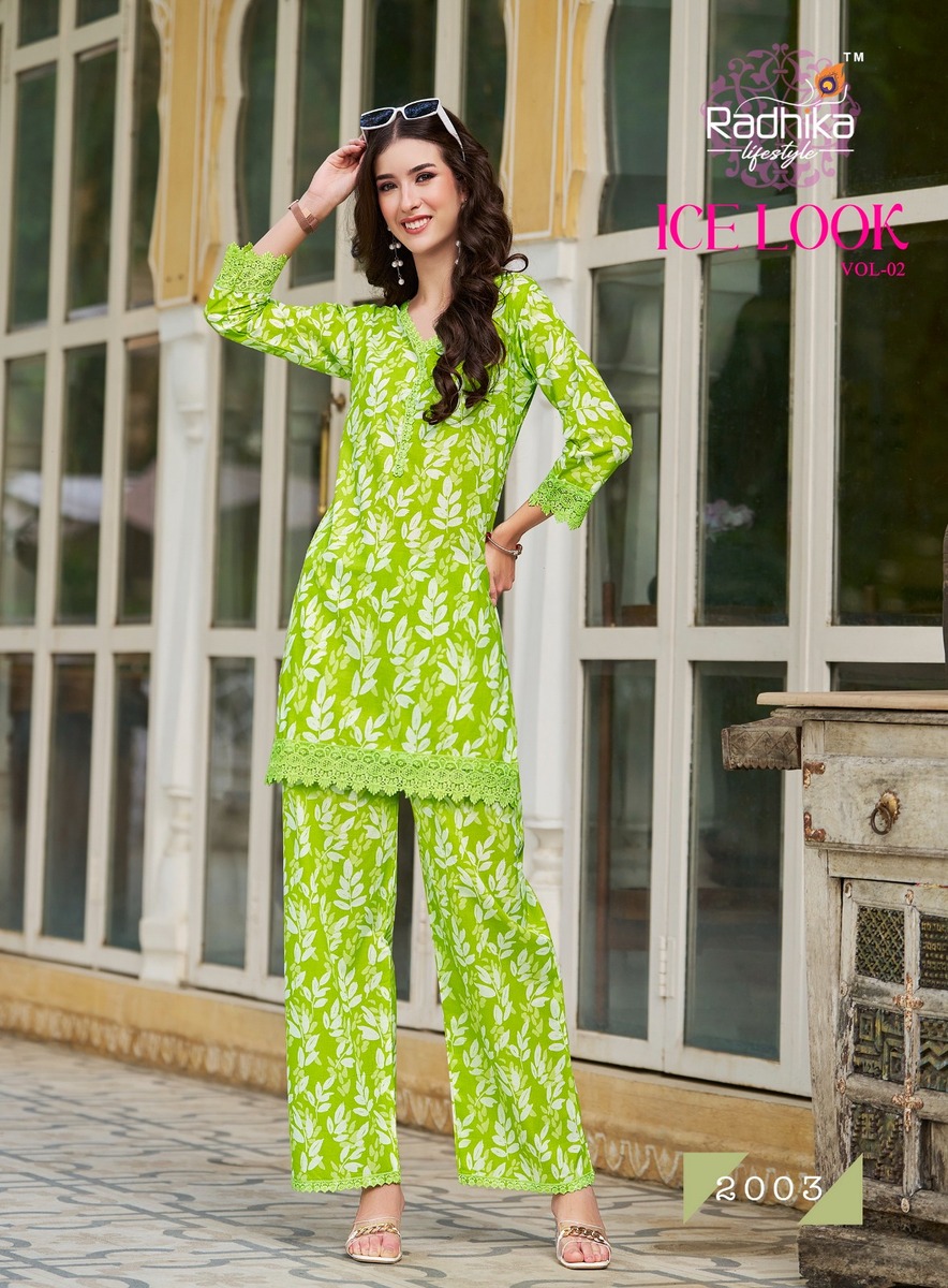 Radhika Lifestyle Ice Look Co Ord Set Catalog collection 7