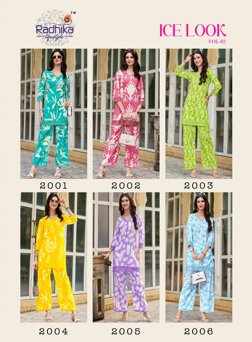 Radhika Lifestyle Ice Look Co Ord Set Catalog collection 16