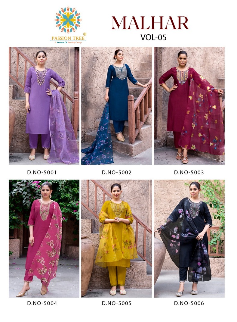 Passion Tree Malhar Vol 5 Readymade Dress Catalog collection 10