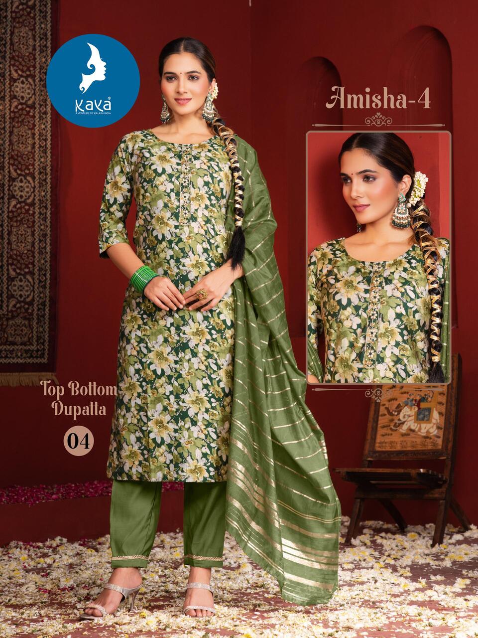 Kaya Kurti Amisha Vol 4 Printed Salwar Kameez Catalog collection 4