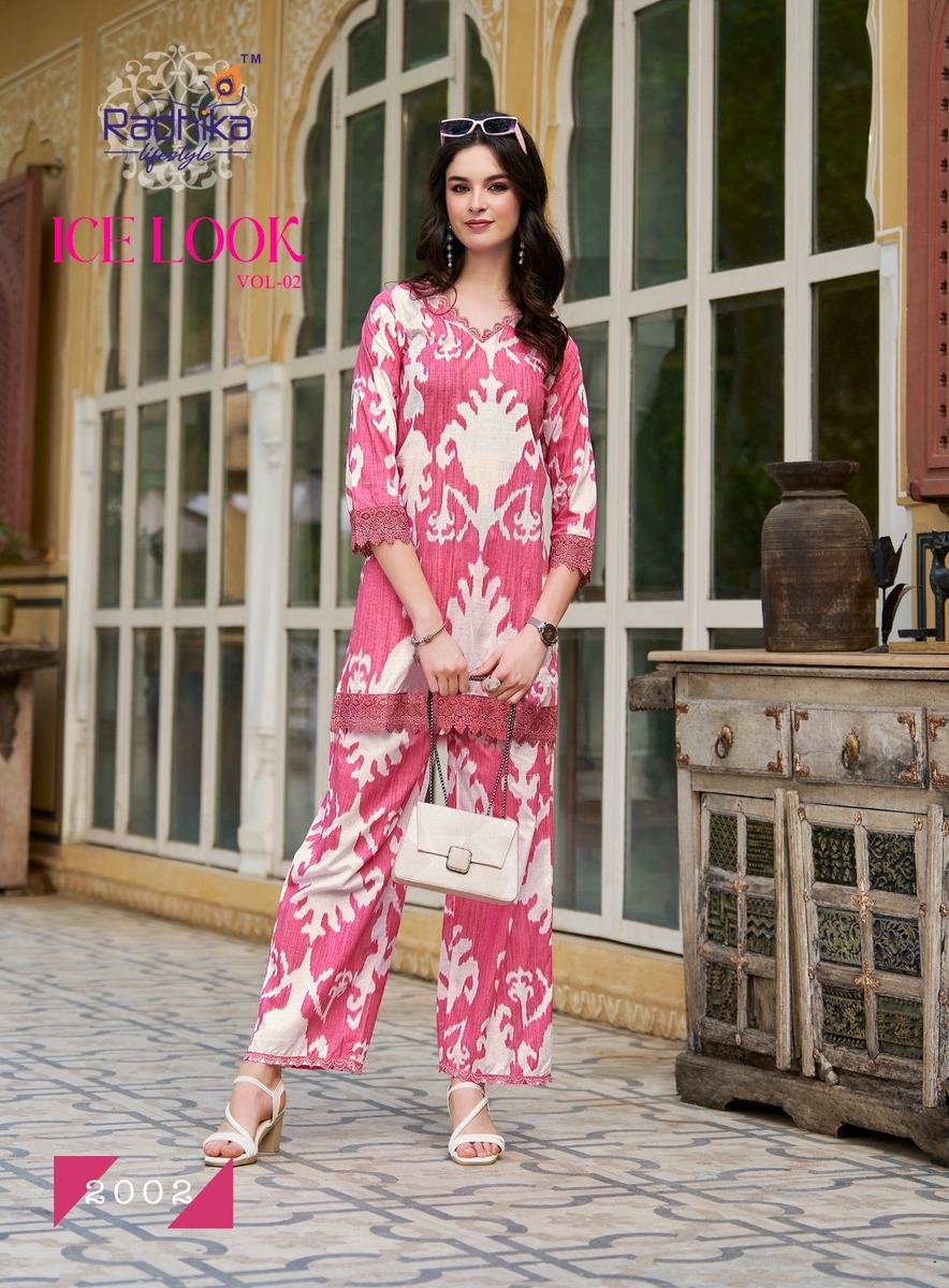 Radhika Lifestyle Ice Look Co Ord Set Catalog collection 10