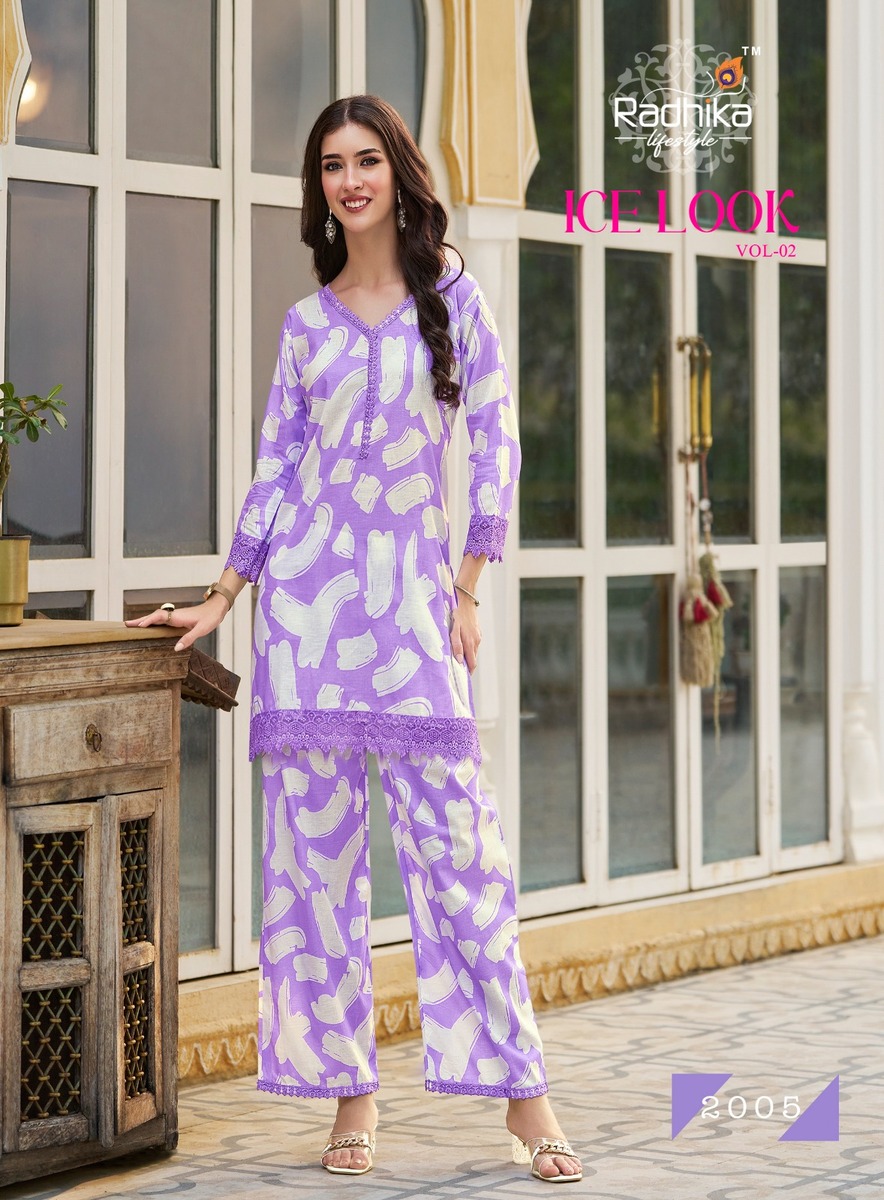 Radhika Lifestyle Ice Look Co Ord Set Catalog collection 3