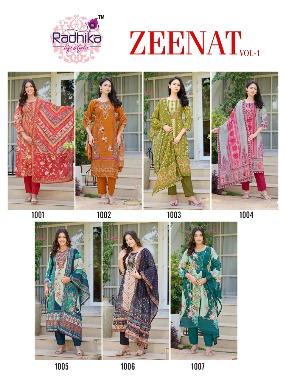 Radhika Lifestyle Zeenatl 1 Printed Salwar Kameez Catalog collection 1