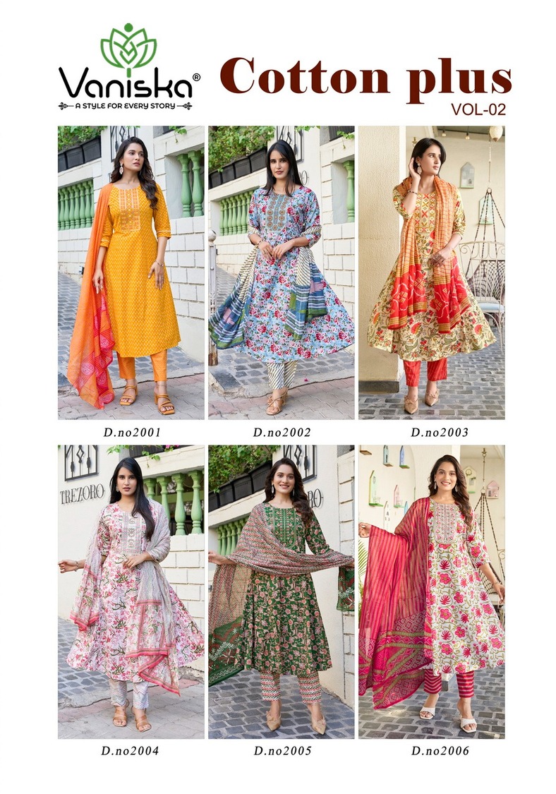 Vaniska Cotton Plus Vol 2 Printed Salwar Kameez Catalog collection 2
