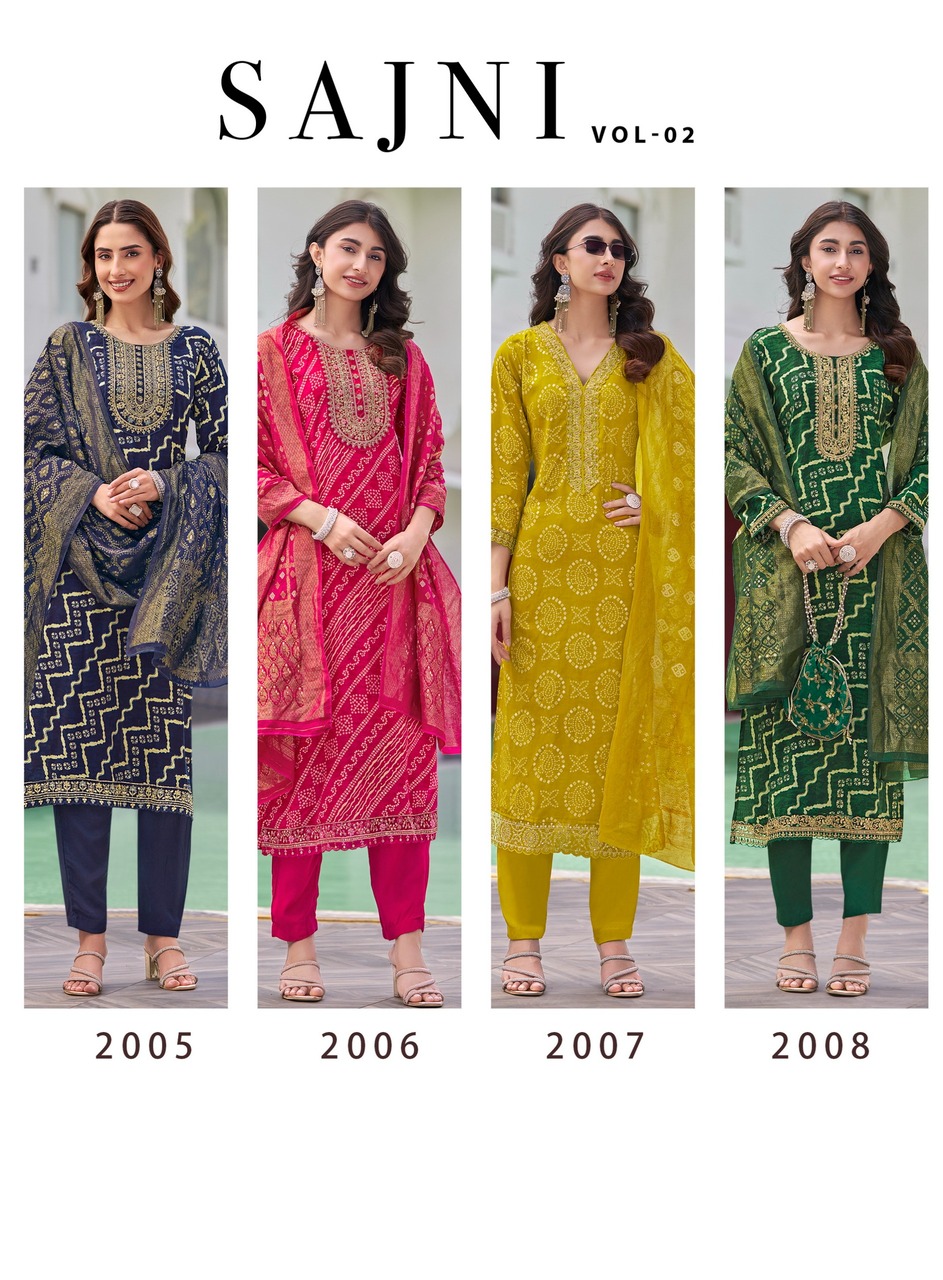 Radhika Lifestyle Sajni Vol 2 Printed Salwar Kameez Catalog collection 4