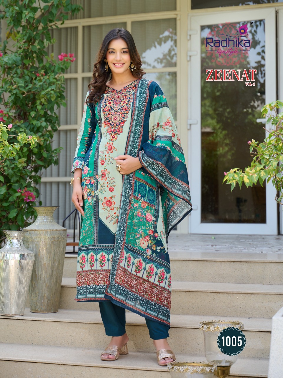 Radhika Lifestyle Zeenatl 1 Printed Salwar Kameez Catalog collection 7
