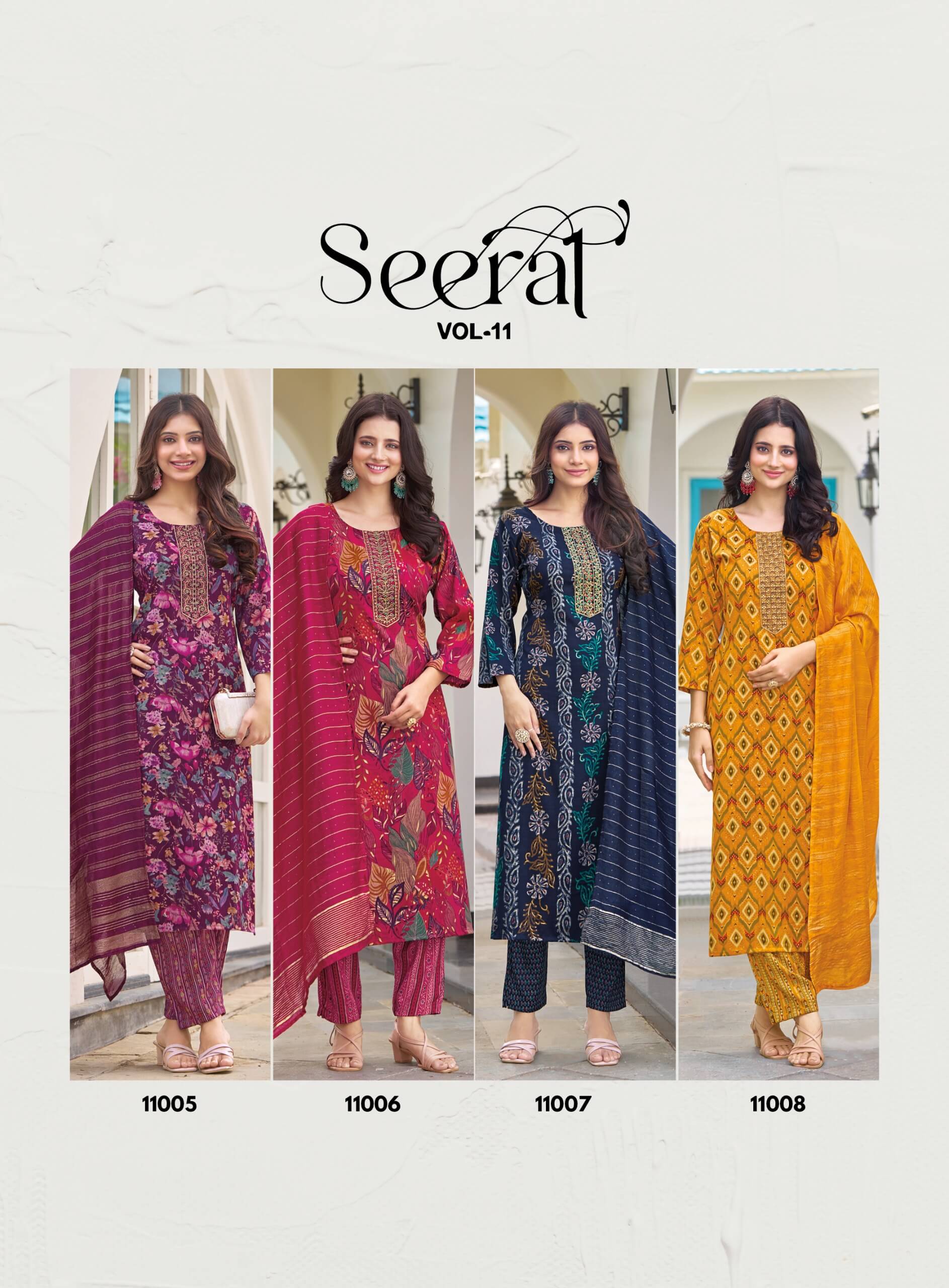 Radhika Lifestyle Seerat 11 Printed Salwar Kameez Catalog collection 7