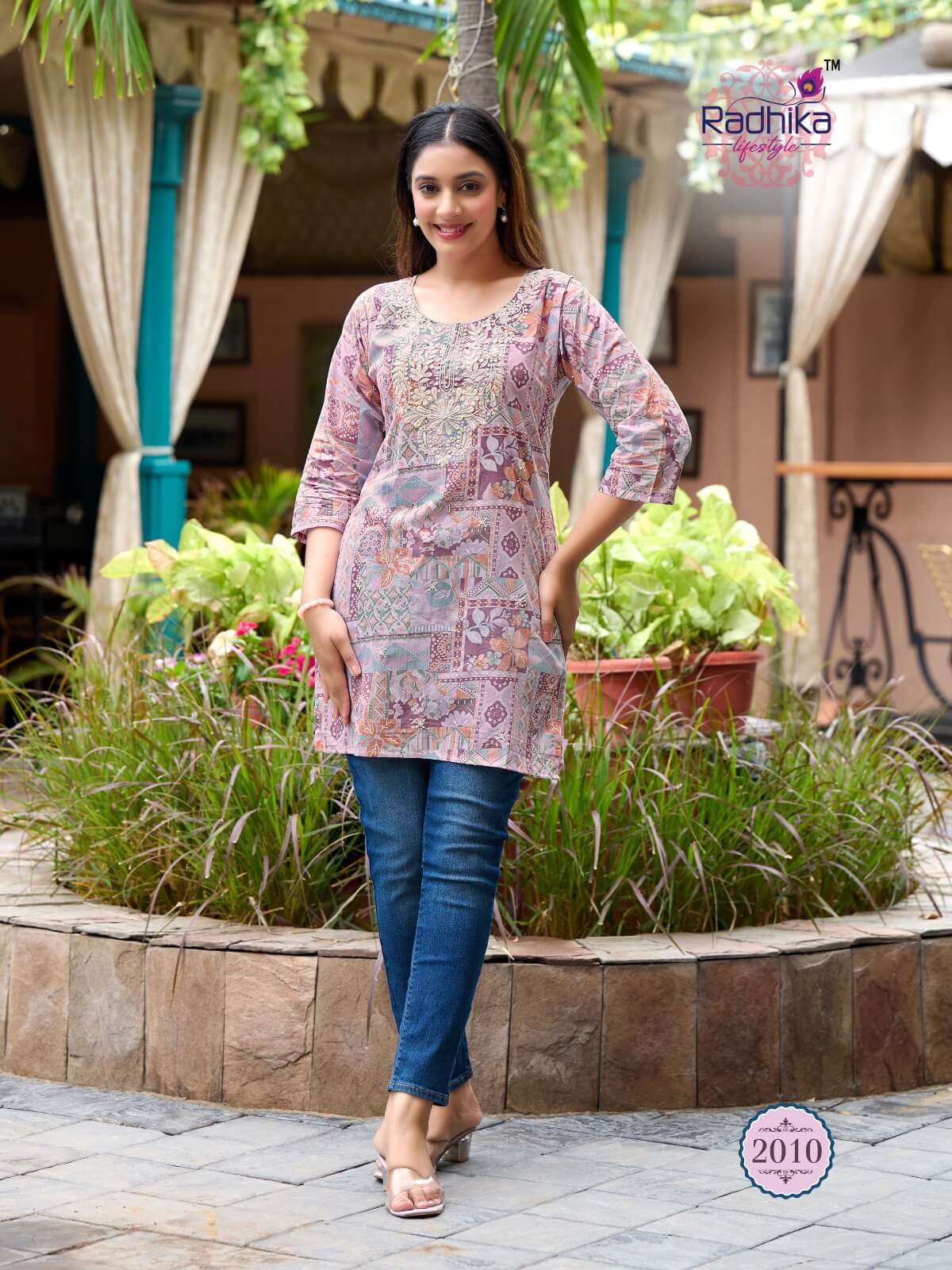 Radhika Lifestyle Summer Shine Vol 2 Cotton Kurtis Catalog collection 7