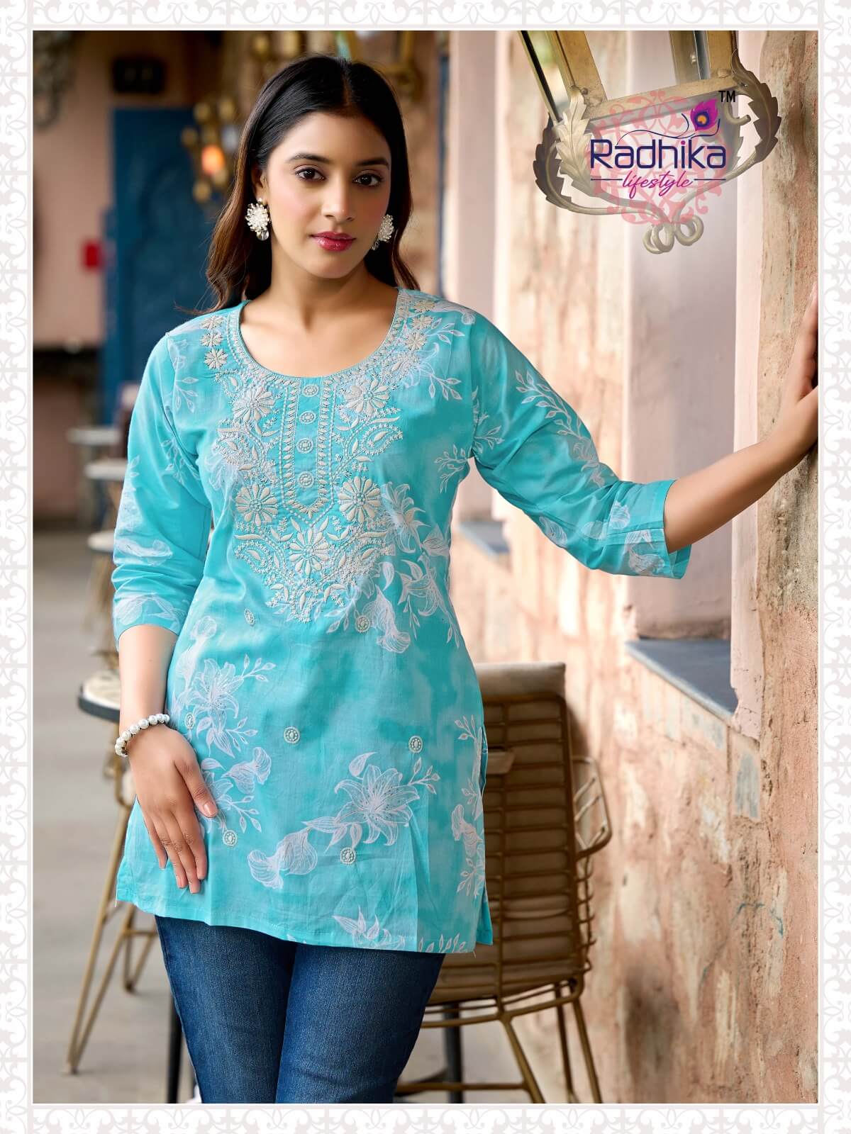 Radhika Lifestyle Summer Shine Vol 2 Cotton Kurtis Catalog collection 1